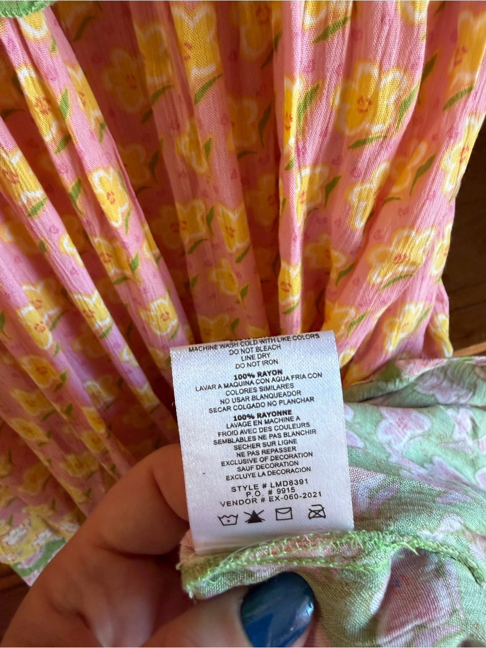 Floral Tiered Maxi Kiwi + Punch - Picture 4 of 7